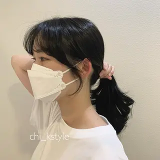 ロング 現地韓国ヘア🇰🇷 Chisaki치사키のヘアスタイル