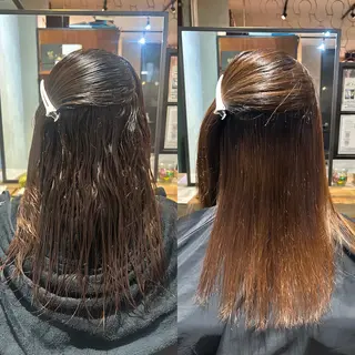 ロング mana♡透明感 カラー/縮毛矯正🫧のヘアスタイル