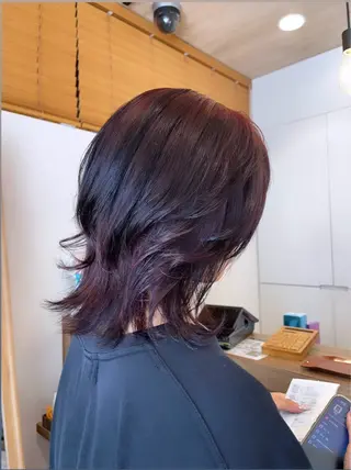 ミディアム カラー 産休中です 艶カラー♡オカのヘアスタイル