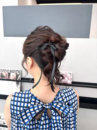 ミディアム ヘアアレンジ 透明感カラー/ レイヤーkotonoのヘアスタイル