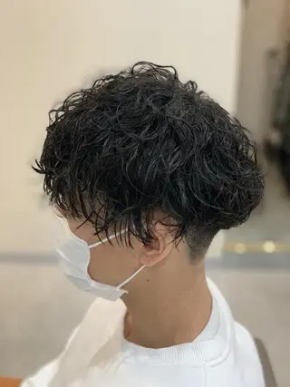 ショート パーマ メンズ クセを最大限に活かす メンズパーマ奈良大祐のヘアスタイル