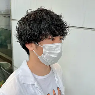 パーマ メンズ うるツヤハイトーン✨ /西川郁巳のヘアスタイル