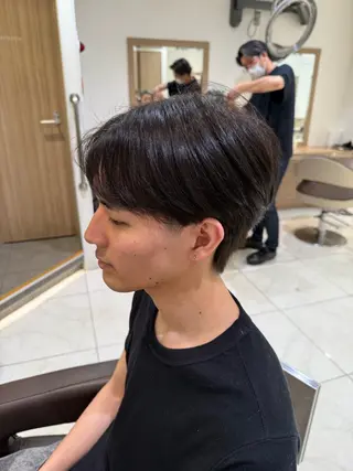ショート パーマ メンズ 透明感🫧艶カラー noaのヘアスタイル