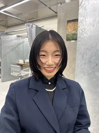 ミディアム カラー BASSA池袋 Rera/レイヤーのヘアスタイル