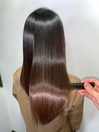 セミロング 縮毛矯正/髪質改善 井上智秀のヘアスタイル