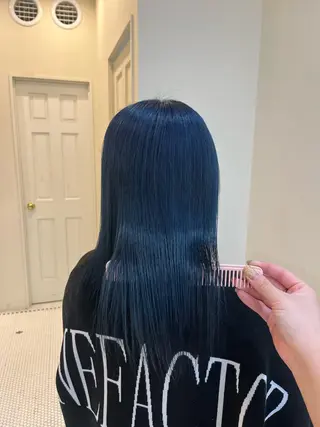 セミロング カラー コテ巻き風パーマ🌀 カラー/Asukaのヘアスタイル
