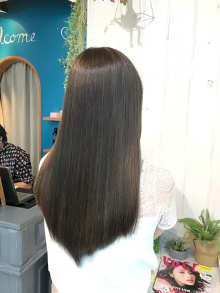 ロング カラー 縮毛矯正⭐️ TAKAHIROのヘアスタイル