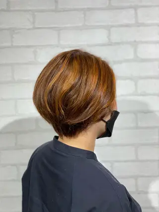 ショート ✨ハイトーン カラー福岡拓也✨のヘアスタイル