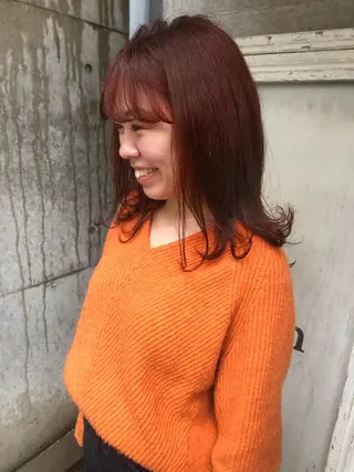 セミロング メンズ特化美容師 ハスイルイのヘアスタイル