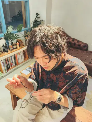 ショート パーマ メンズ Lilly所属・成田 智彩のヘアスタイル