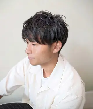 ショート アイブロウ パーマ メンズ Russo(ルッソ)所属・こにし/蒲生四丁目 /髪質改善/スパのヘアスタイル