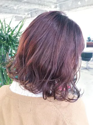 ミディアム カラー パーマ ヘアアレンジ GRAND OMOTESANDOのヘアスタイル