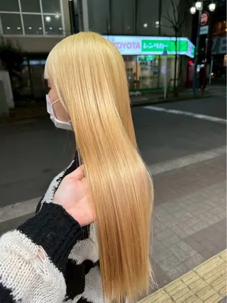 ロング カラー ユウ✩.*˚/メンズ ハイトーン/カラーのヘアスタイル