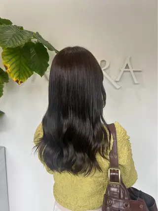ロング yuzua/暖色 透明感カラーのヘアスタイル
