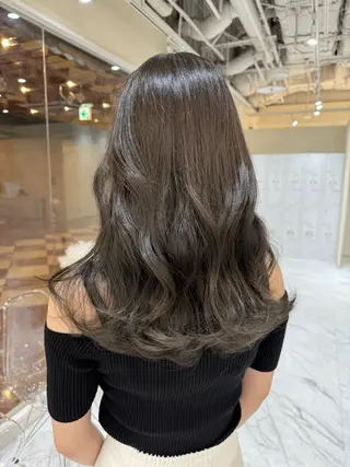 セミロング カラー こはな🎀梅田🎀 髪質改善カラー💝のヘアスタイル