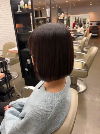 ショート DIFINOaoyama所属・🎧ayaka/ボブ /透明感カラー🩵のヘアスタイル