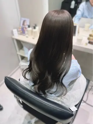 ロング カラー レイヤー/髪質改善カ ラ-🤍津田奈々美‎のヘアスタイル