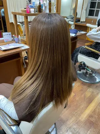 ロング パーマ 川田 理紗子のヘアスタイル