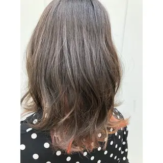 セミロング カラー パーソナルカラー診断 できます　木曽　主博のヘアスタイル