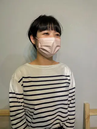 ショート カラー パーマ* 顔まわり似合わせのヘアスタイル