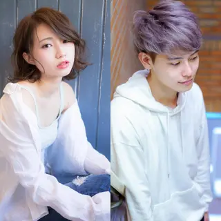 ミディアム カラー パーマ ヘアアレンジ メンズ キッズ ネイル マツエク・マツパ 【西八王子】Siq  ●FM●オーナーのヘアスタイル