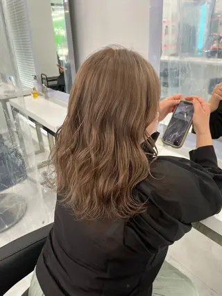 カラー 似合わせ💗透け感 💗うる艶カラー💗のヘアスタイル