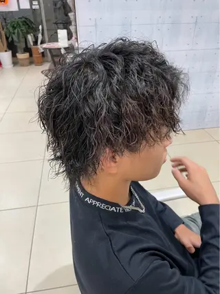 メンズ メンズニュアンス パーマ特化akaneのヘアスタイル