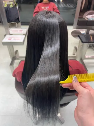 ロング カラー ヘアーメイクWILL 西宮店所属・WILL西宮 藤原 佳奈/髪質改善/艶髪のヘアスタイル