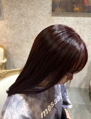 セミロング 村松 和磨/ケアブ リーチ/メンズパーマのヘアスタイル