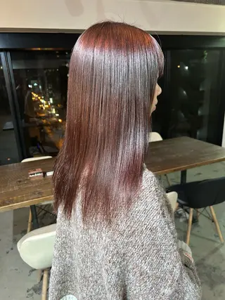 ロング レイヤー/ハイトーン カラー/SHISEIのヘアスタイル