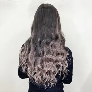 セミロング カラー KEISUKE/ ブリーチ🧡エクステのヘアスタイル