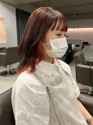 ミディアム ロングパーマ木村 ボブパーマのヘアスタイル