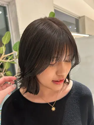 ミディアム カラー れんか/メンズカット /ベージュ/透明感のヘアスタイル