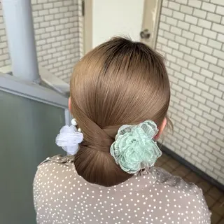 ロング ヘアアレンジ 褒められヘアメイク /‎ボブ女子🐶みおのヘアスタイル