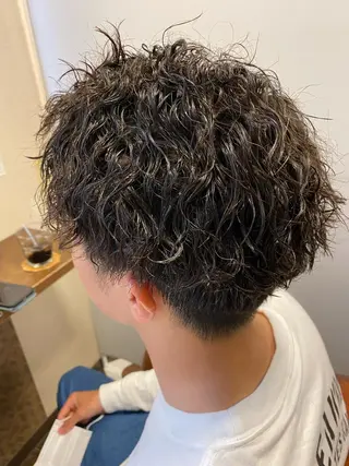 パーマ メンズ liL hair lounge所属・liL hair サトウリョウタのヘアスタイル