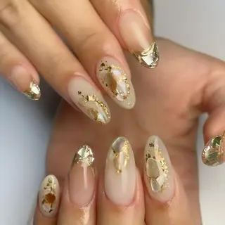 セミロング ネイル 下妻市ﾈｲﾙｻﾛﾝ M_styleのネイルデザイン