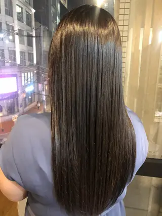 ロング カラー 髪質改善&ブリーチ 伊勢 祐一郎のヘアスタイル