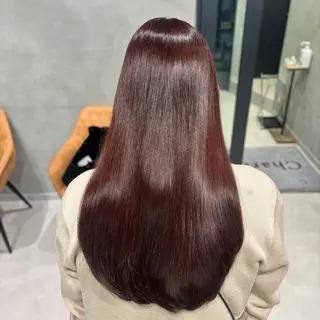 ロング カラー うる艶カラー✨️ 耳ツボ💠mamiのヘアスタイル