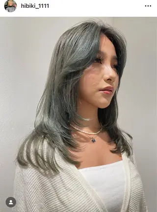 セミロング HIBIKI/原宿 ハッシュカット🪄のヘアスタイル