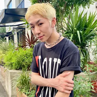 ショート カラー メンズ 【池袋/スパイキー ショート】ⓝⓘⓜⓤのヘアスタイル