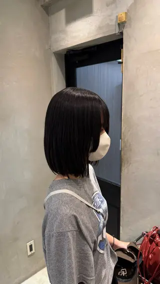 ミディアム フルノコウキ/新宿/ レイヤーボブ/韓国風のヘアスタイル