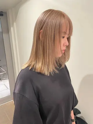 ミディアム カラー 森田 博樹のヘアスタイル
