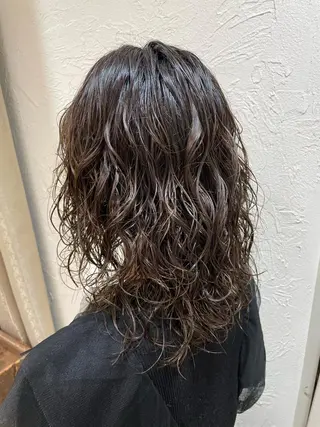 セミロング パーマ 似合わせカット/ メンズパーマ瀧澤一真のヘアスタイル