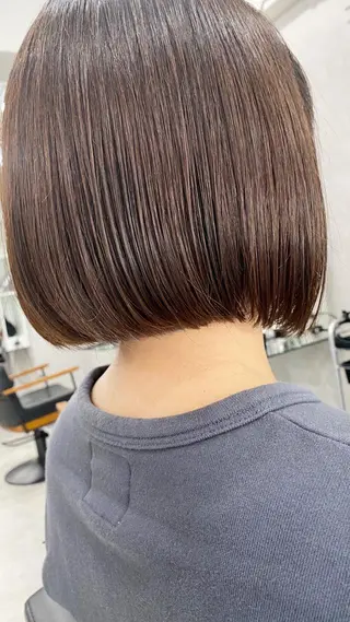 ミディアム カラー ⭐️ショート⭐️美髪 矯正⭐️水口陸のヘアスタイル