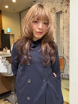 ロング 伊藤 優衣 /カットモデル名古屋のヘアスタイル