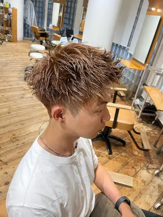 ショート カラー メンズ カット/パーマモデル 募集🩵　yukaのヘアスタイル