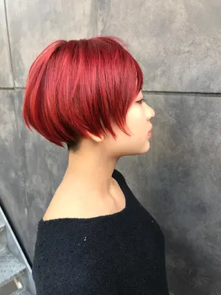 ショート No1韓国風レイヤー &カチモリ✨ /サキのヘアスタイル