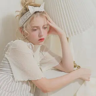 セミロング カラー パーマ ヘアアレンジ 髪質改善🫧ベージュ 椙山 響のヘアスタイル