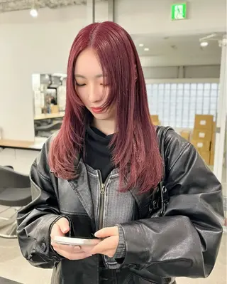 ロング カラー 縮毛矯正/ハイトーン /パーマ/前原汐🎐のヘアスタイル