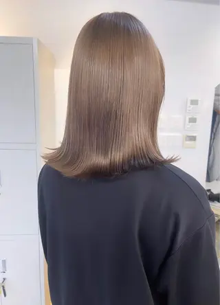 ミディアム カラー 渋谷ケアブリーチ Suuのヘアスタイル